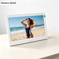 10 İnç Büyük Ekranlı Elektronik Saat CK 100 STD ZKM Marka ABS Plastik Çerçeveli Tam MP4 ve MP3 Video Ses Çalma Özellikli