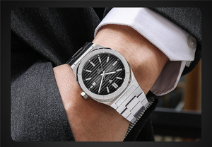 Montre-bracelet mécanique automatique de luxe CADISEN C8200M, design <span class=keywords><strong>allemand</strong></span>, pour homme, acier inoxydable, étanche 100 m, montre tendance - Product Image 6