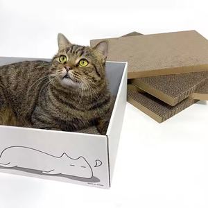 Confortável Papel Ondulado <span class=keywords><strong>Cat</strong></span> <span class=keywords><strong>Scratcher</strong></span> Board Raspador para Gatos Scratch Board Coçar Post Garra Grinder - Product Image 3