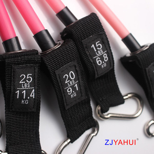 ZJYAHUI Ensemble de bandes de résistance 10-50 lb avec poignées et sac de transport pour entraînement de fitness et entraînement complet du corps - Product Image 3
