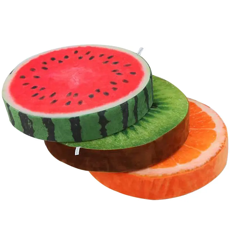 Neue Wassermelone Obst Kissen orange Kissen weich schlafen ausgestopft Plüsch tier niedlichen Nickerchen Sofa Kissen für Kinder Baby Plüsch Puppe