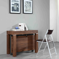 Meubles de salle à manger vintage transforment le bois extensible de table de console pour l'appartement