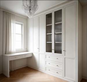 Armario de Madera Personalizado BALOM, Armario de Dormitorio con Espejo, Muebles de Armario de Tamaño Personalizado para el Hogar y Hoteles - Product Image 3