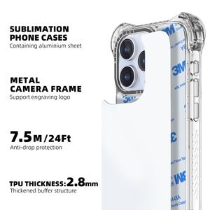 Fundas Personalizadas para Teléfono con Transferencia de Calor, TPU Anti-Amarilleo, Transparentes, Resistentes, Sublimación 2D, Fundas 3D para iPhone 16 15 14 13 Pro Max - Product Image 2