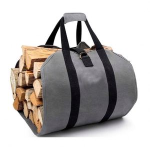 Échantillon Gratuit : Sac de Transport pour Bois de Chauffage en Nylon Ciré, 39 po x 18 po, Sac Robuste de 16 oz avec Poignées et Sangles de Fixation - Product Image 1