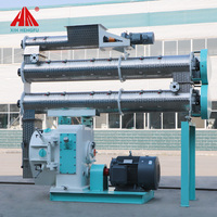 Machine à granulés d'aliments pour animaux 9KWH320 Ring Die Feed Pellet Mill 37KW 2-4t/h pour la production d'aliments pour bétail et volailles