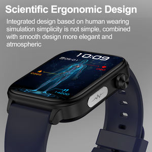 Reloj Inteligente ET570 IP68 Resistente al Agua, Pantalla IPS HD de 1.96 Pulgadas, Llamadas por BT, Frecuencia Cardíaca, Temperatura, Presión, Respiración, SOS, para Hombres y Mujeres, Android - Product Image 3