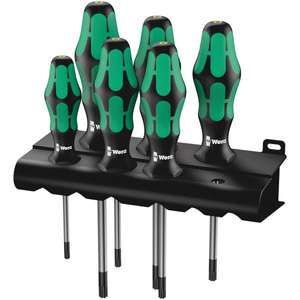 WERA - 05138250001 <b>TORX</b>® <b>Screwdriver</b> <b>set</b> and rack (6 pcs.) - EAN 4013288028907 <b>SCREWDRIVERS</b> <b>SCREWDRIVER</b> <b>SETS</b> - Product Image 1
