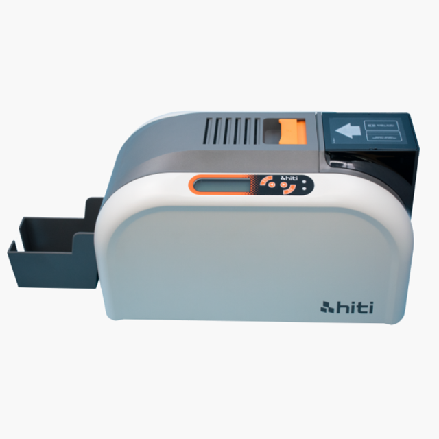 High Speed Hiti CS220E PVC ID Card Printer-Single Sided Transparent Edge to Edge USB+Ethernet 300dpi in Stock