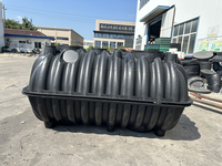 Biodigesteur domestique de 0,6 m3 à 2,5 m3 pour le traitement des eaux usées, système de drainage des toilettes, mini fosse septique en PP HDPE