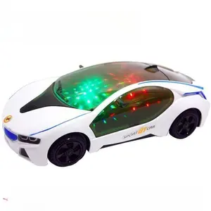 Electric Toy Non Remote Control Light Music Toy Car Universal Wheel Sports Car Kids Electric Toys Cars