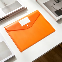 Enveloppes et pochettes transparentes en plastique PP A4 avec bouton pression pour l'organisation des documents