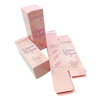 Boîte cosmétique personnalisée en carton biodégradable, style dossier plat, blanc uni