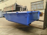 Conteneur à déchets en acier renforcé personnalisable pour les débris de construction et les déchets de recyclage, conteneur à ferraille pour centre de recyclage