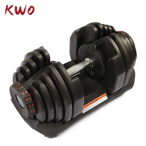 KWO Pesi <span class=keywords><strong>Palestra</strong></span> equipo de <span class=keywords><strong>gimnasio</strong></span> KWO Fitness levantamiento de pesas logotipo personalizado ejercicio pesado OEM músculo 90LB mancuerna ajustable 40KG 1PC - Product Image 1