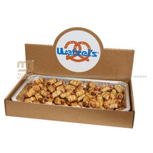 Caja de embalaje de panadería con logotipo de marca personalizado impreso para galletas, caja de papel rosa para galletas, caja de pretzel - Product Image 1
