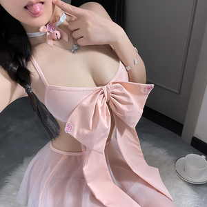 Disfraz de Gata Sexy para Mujer, Lencería de Juego de Roles con Detalle de Lazo, Orejas de Gatita Traviesa, Curiosas y Ronronantes, Estilo Feline - Product Image 4