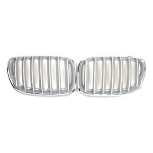 Parrilla Delantera para BMW, Parachoques Negro Mate, Negro Brillante, Electrochapado, Línea Única, Plástico ABS, para X5 E53 2004 2006, Mejora de Diseño - Product Image 1