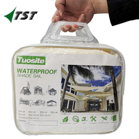 Custom Size Waterdichte Outdoor Vierkante Zonnescherm Zeil Luifel Stof 5*5M