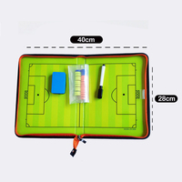 Équipement de Luxe pour Entraînement de Football : Planche Portable Légère et Durable en PVC et Cuir avec Fermeture Éclair et 24 Aimants