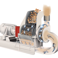 Broyeur à marteaux électrique avec moteur et roulement, capacité 5-6t/h, facile à utiliser, livraison rapide, machine à fabriquer de la sciure de bois