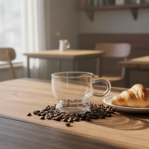 Mug à café en verre borosilicate coloré fait main en forme de <span class=keywords><strong>gourde</strong></span>, personnalisé, avec poignée, design sportif, double paroi et portable – Vente en gros - Product Image 4