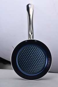 Design avanzato nuovo rilascio diamante ombreggiatura in acciaio inox manico in alluminio antiaderente padelle in metallo materiale - Product Image 4