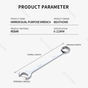 Manufacturer's Dual-Use Plum Blossom <strong>Opening</strong> Combination <strong>Wrench</strong> <strong>Set</strong> 8 10 14 Pieces with Metric System OEM Customizable - Product Image 6