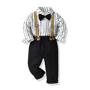 <span class=keywords><strong>Chemise</strong></span> à manches longues pour <span class=keywords><strong>petit</strong></span> garçon, costume formel pour enfants de 1 à 6 ans - Product Image 5