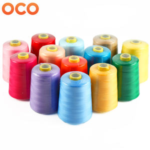 Fil à coudre 402 en polyester 100 %, haute ténacité, teint, <span class=keywords><strong>grand</strong></span> rouleau <span class=keywords><strong>de</strong></span> 8000 yards, pour la couture domestique et artisanale, disponible en plusieurs couleurs, vente directe - Product Image 1