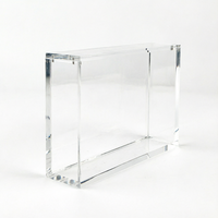 Boîte de présentation en acrylique PMMA transparente empilable, moderne et tendance, avec fermeture magnétique pour le rangement, vente en gros