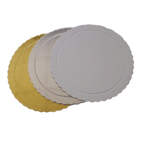 Plateaux à gâteau dorés de 6, 8, 10, 12, 14 pouces, plateaux à gâteau ronds et rectangulaires en carton ondulé, plateaux à gâteau, plateaux circulaires en carton
