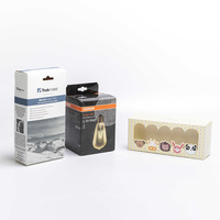 Boîte pliable personnalisée avec revêtement UV pailleté et impression offset pour emballage de vêtements, chaussettes et cartes en papier