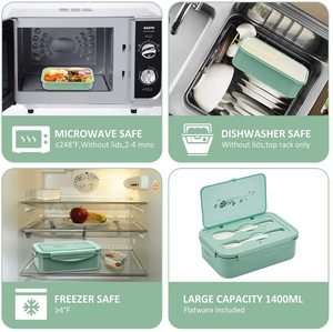Boîte à lunch <span class=keywords><strong>bento</strong></span> <span class=keywords><strong>Amazon</strong></span> Best Seller pour adultes et enfants, durable, étanche, pour les repas en déplacement, sans BPA, boîte à lunch <span class=keywords><strong>bento</strong></span> pour enfants - Product Image 5
