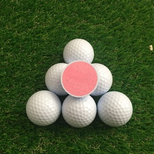Palline da Golf Promozionali Luminose <span class=keywords><strong>a</strong></span> Doppio Strato in Gomma Ecologica e Durevole per Eventi Sportivi - Product Image 2