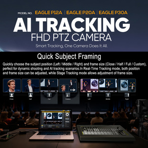 Caméra de diffusion en direct PTZ Avmatrix EAGLE P12A/20A/30A avec suivi automatique IA, zoom optique 12X 20X 30X, sortie HDMI et SDI - Product Image 3