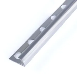 Foshan FSF Tile Accessories Metal Aluminium Round Shape Tile Trim Aluminum Ceramic Tile Corners Trim Manufacturers