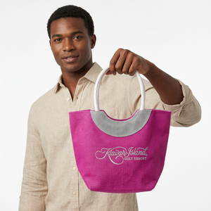 Bolsa de Yute Personalizada de Doble Cara, Plegable, Reutilizable, para Playa, Compras, Regalos, Ecológica, Fabricante al por Mayor - Product Image 1