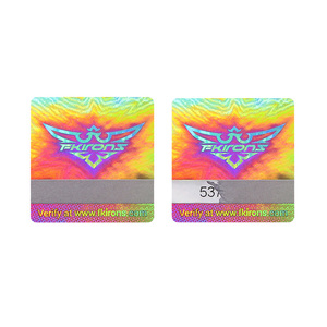 Fabrik Großhandel Benutzerdefinierte <span class=keywords><strong>Scratch</strong></span> Off Label Sicherheit Hologramm Aufkleber - Product Image 5