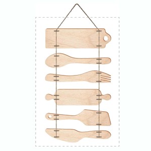 Décoration <span class=keywords><strong>murale</strong></span> personnalisée Bless Food Us Farmhouse, collage Art Déco en bois, 6 panneaux, grande enseigne <span class=keywords><strong>murale</strong></span> suspendue avec corde - Product Image 6