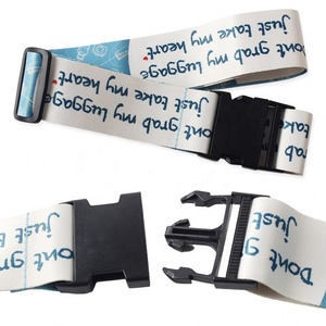 Customizable Bulk Printed Adjustable Travel <b>Luggage</b> Belt Logo Brand Promotional Nylon <b>Luggage</b> <b>Strap</b> - Product Image 3