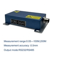 Capteur de distance laser à lumière rouge de haute précision 4-20mA pour la mesure du niveau de matériau et de liquide