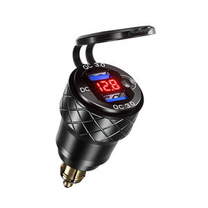 Voltmètre de <span class=keywords><strong>moto</strong></span> et <span class=keywords><strong>chargeur</strong></span> <span class=keywords><strong>USB</strong></span> QC3.0 pour <span class=keywords><strong>moto</strong></span> <span class=keywords><strong>BMW</strong></span> - Product Image 1