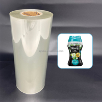 Film rétractable thermoscellable pour bouteilles d'eau en PET, manchons rétractables, film d'emballage de qualité alimentaire, haute transparence pour emballage, étiquette personnalisée