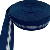 Ruban élastique plat écologique en Spandex/Polyester 50mm, ruban sergé en coton à chevrons haute densité, prix bas, 30mm noir pour la maison