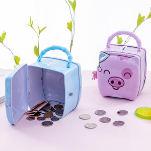 Cute Cartoon Piggy Bank Coin y Cash Money Box para ahorros y colección - Product Image 4