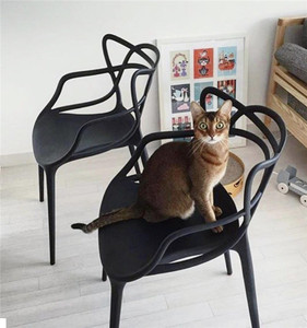 Cómodo de suministro de fábrica Silla de café de plástico Silla de pila de silla - Product Image 6