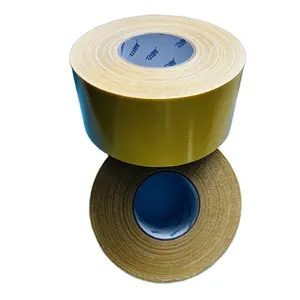 320U Hot Melt Cloth Based Double Sided Tape Strong Adhesive No Trace Fabric Yellow Carpet Tape