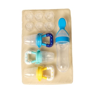 Ensemble d'<span class=keywords><strong>alimentation</strong></span> pour <span class=keywords><strong>bébé</strong></span> avec sucette et plateau, en silicone sans BPA, pour les bébés de 0 à 12 <span class=keywords><strong>mois</strong></span> - Product Image 1