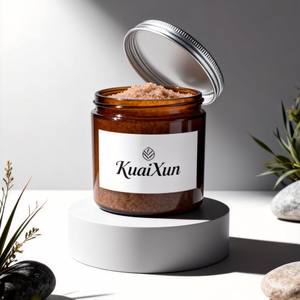 Pot en verre pour gommage corporel vide personnalisé de 8 oz, vente en gros, <span class=keywords><strong>brun</strong></span>, 250 g, pot de <span class=keywords><strong>beurre</strong></span> corporel de luxe avec couvercle - Product Image 2